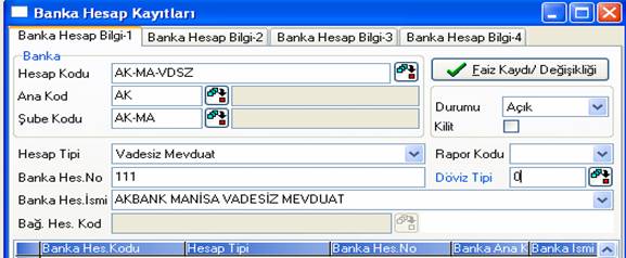 netsis banka modülü